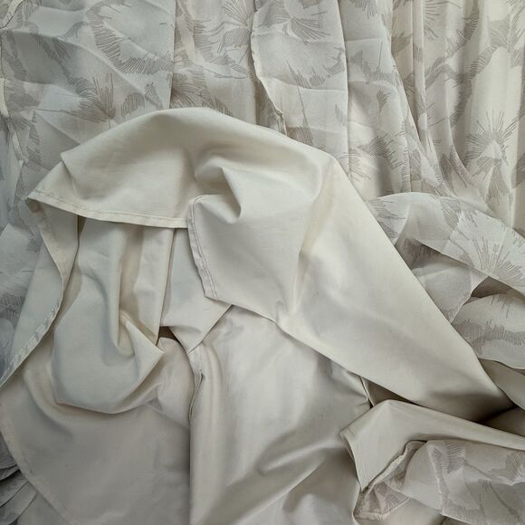 Banana Republic Sketched Flora Maxi Skirt Size 6 Side Split Accordion Pleated - Picture 7 of 14